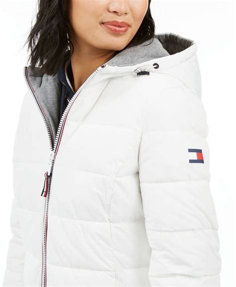 tommy hilfiger winter coats womens|tommy hilfiger lightweight jacket women.